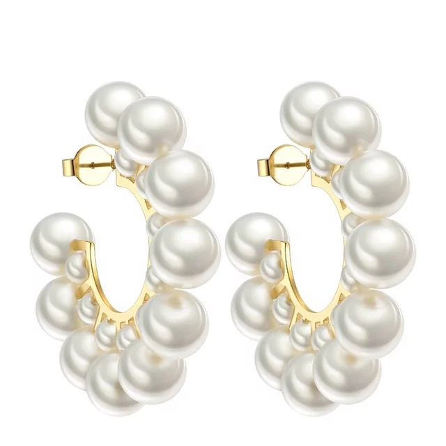 Nayla Pearl Hoops