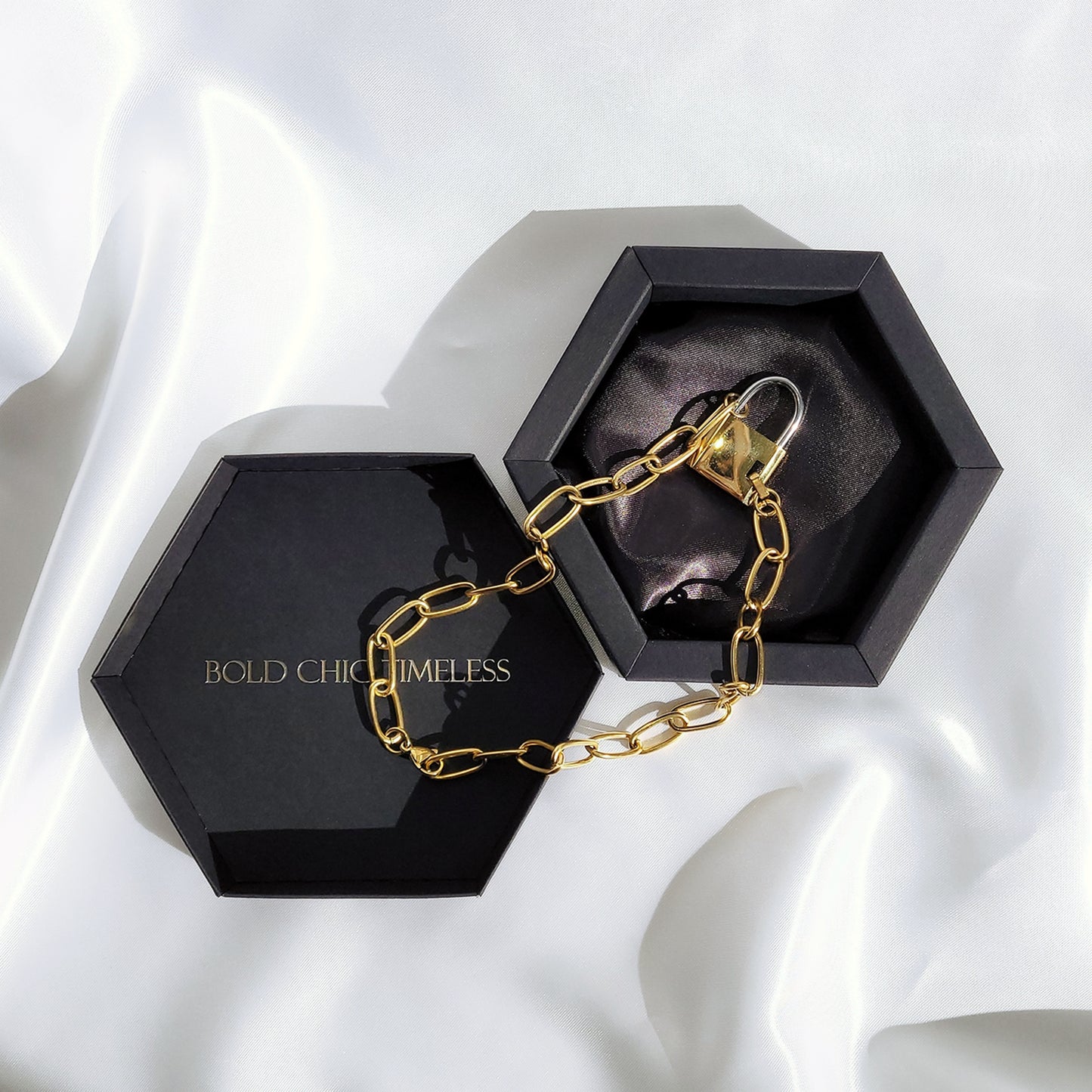 Monaco Two-Tone Lock Chain