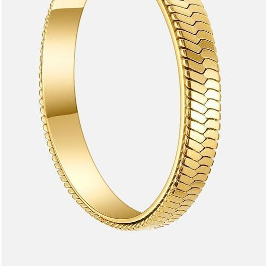 Alecia Herringbone Hoops