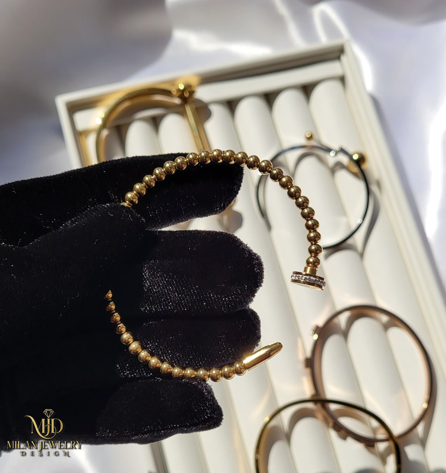 Gianna Beaded Nail Cuff