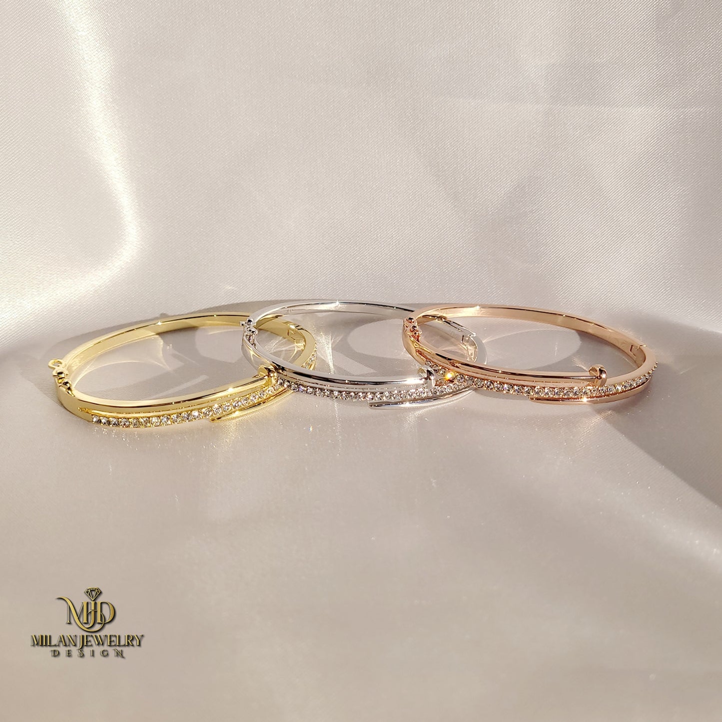 Verdi ‘Swarovski’ Nail Bangle