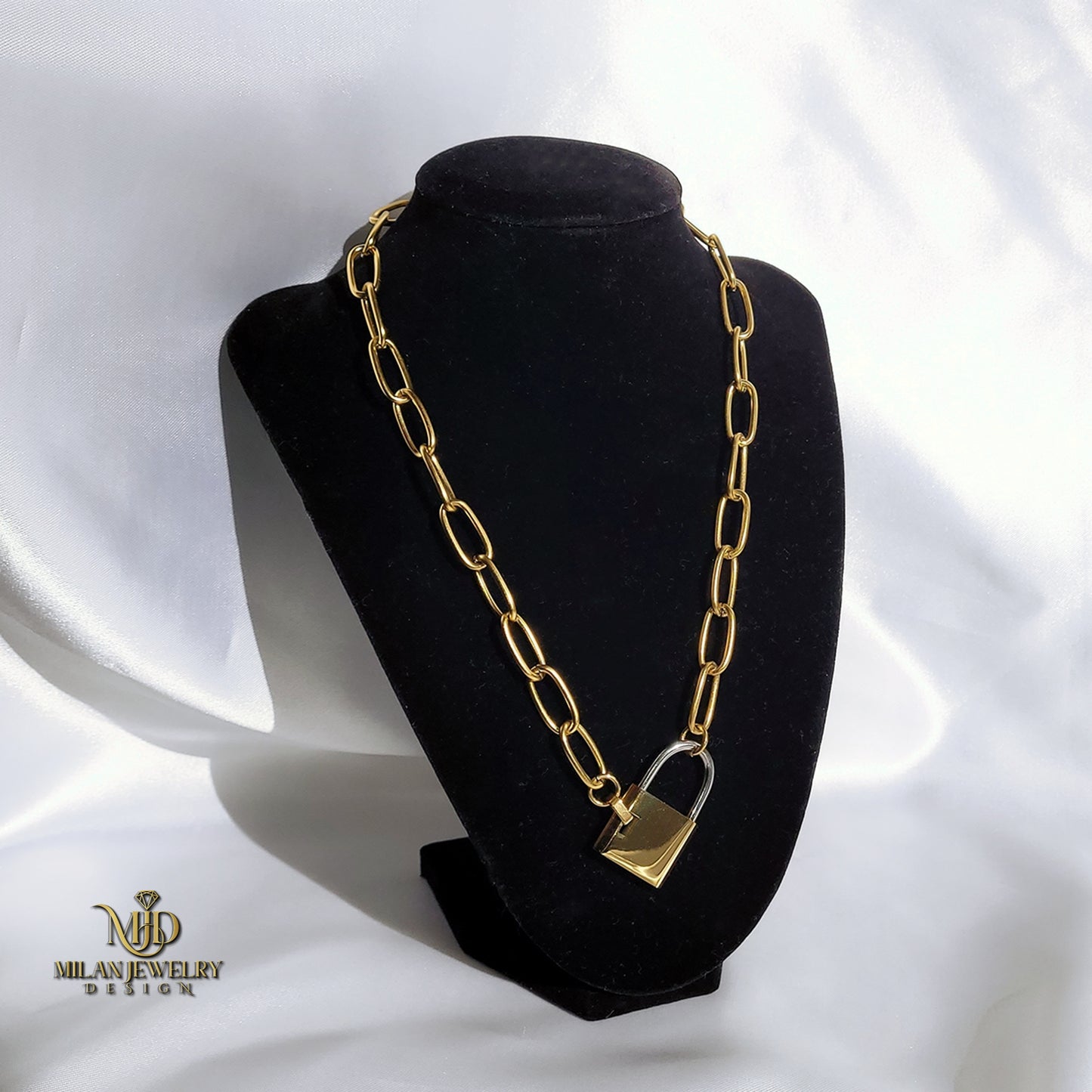 Monaco Two-Tone Lock Chain