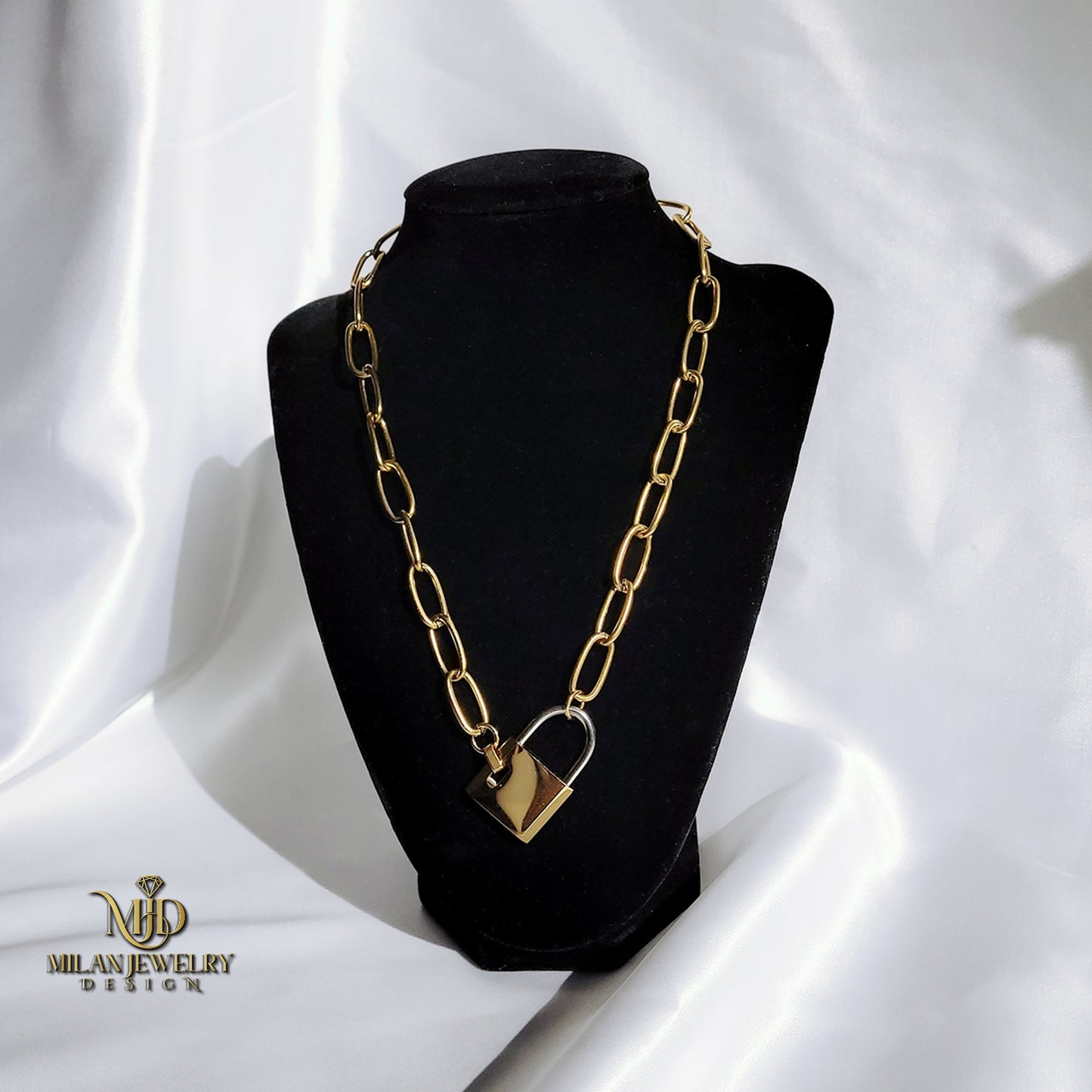 Monaco Two-Tone Lock Chain