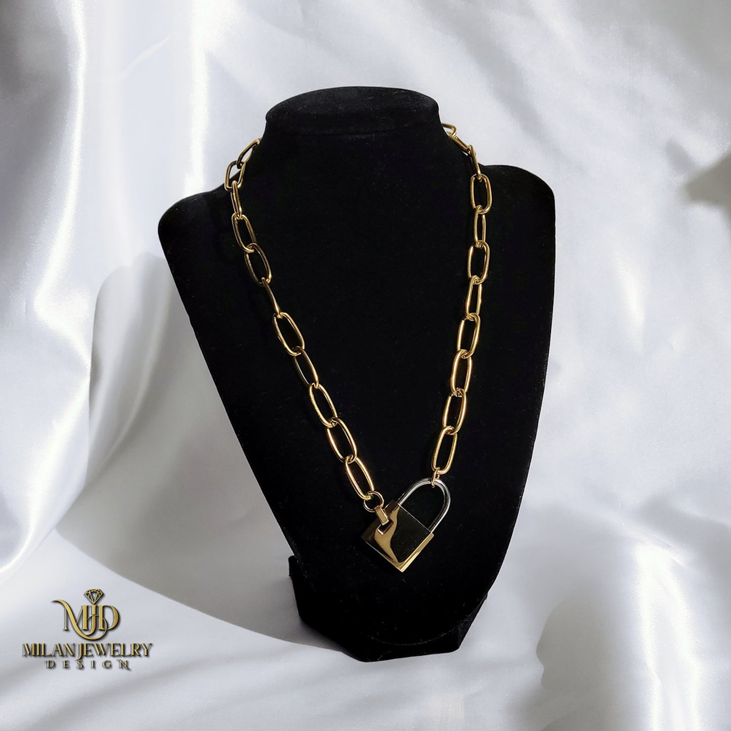 Monaco Two-Tone Lock Chain