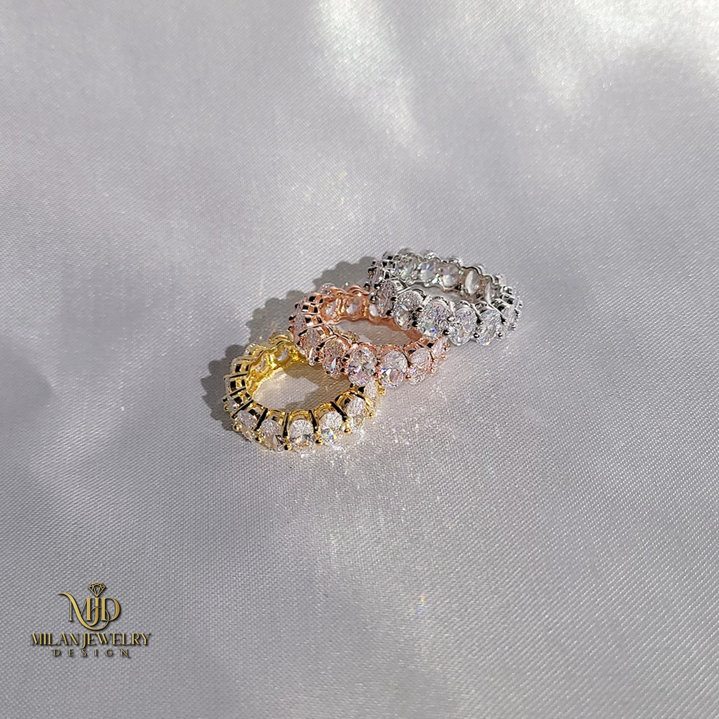 Anya Oval Eternity Ring