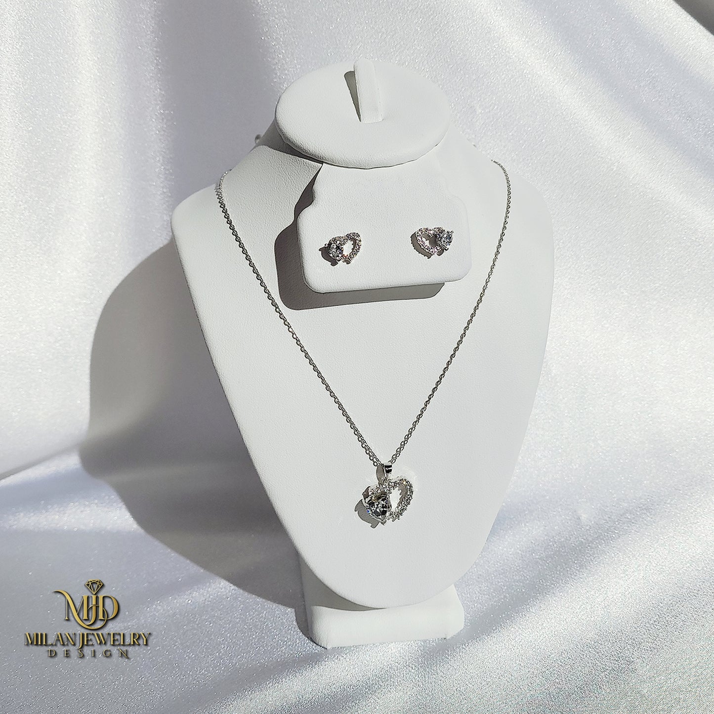 Heart Duo ‘Swarovski’ Set
