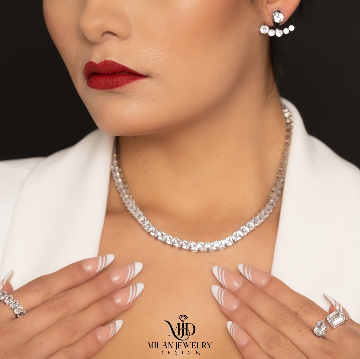 Bailey Baguette Necklace
