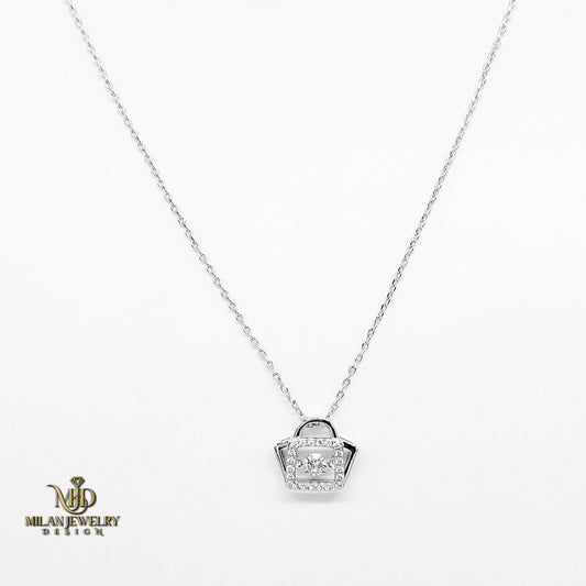 ‘Swarovski’ Bag Pendant Necklace